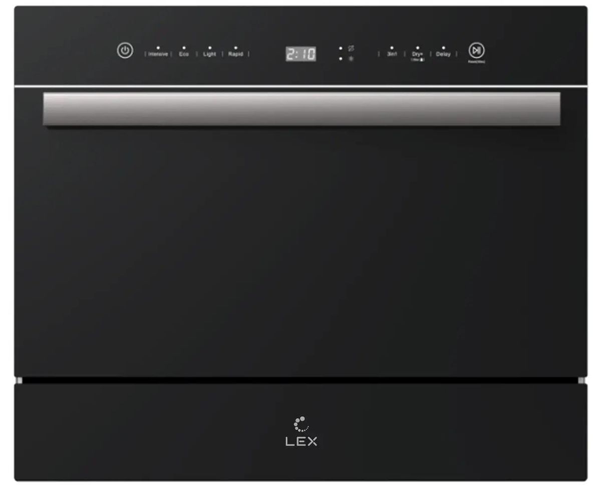 Посудомоечная машина LEX DW4541BL Compact,  компактная, настольная, 56см, загрузка 6 комплектов, черный [chga000011]